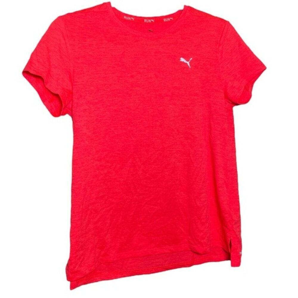 Puma Pink Small Tshirt Top Active Sport Workout Gym Shirts Short Sleeve Light Sm